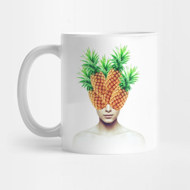 Pineapple head portrait by reesea